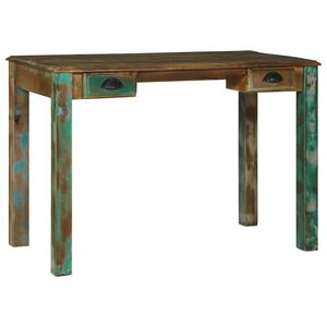 vidaXL Radni stol Smeđa 112 x 55 x 76 cm Čvrsto drvo iz reciklaže