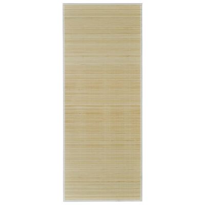 Tepih od bambusa u prirodnoj boji 80 x 200 cm