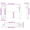 vidaXL Vrtna vrata 100x100 cm Corten čelik