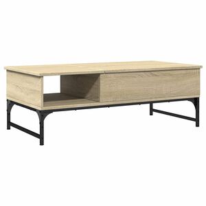 vidaXL Stolić za kavu boja hrasta sonome 100x50x35 cm od drva i metala