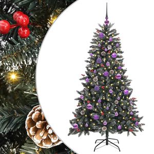 vidaXL Umjetno božićno drvce Zelena 150 cm PVC, Plastika i Čelik