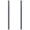 vidaXL Stupovi za ogradu 2 kom tamnosivi 185 cm aluminijski