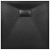 vidaXL Kada za tu&scaron; SMC crna 80 x 80 cm