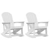 vidaXL Adirondack ljuljačke 2 kom. Bijelo HDPE