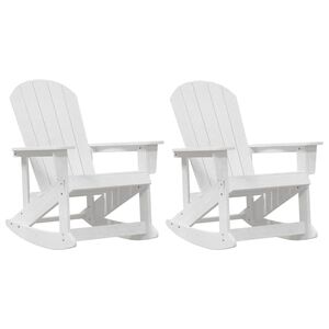 vidaXL Adirondack ljuljačke 2 kom. Bijelo HDPE