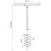 Ručna burgija za zemlju sa ručkom 150 mm i produžnom cijevi 5 m čelik