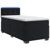 vidaXL Krevet s box springom, madracem i LED-om Crna 100 x 200 cm