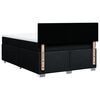 vidaXL Krevet s oprugama i madracem crni 160x200 cm od tkanine