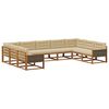 vidaXL Set vanjskih sofa 9 kom. Prirodna i bež