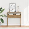 vidaXL konzolni stol Artisan hrast 78x30x80 cm konstruirano drvo