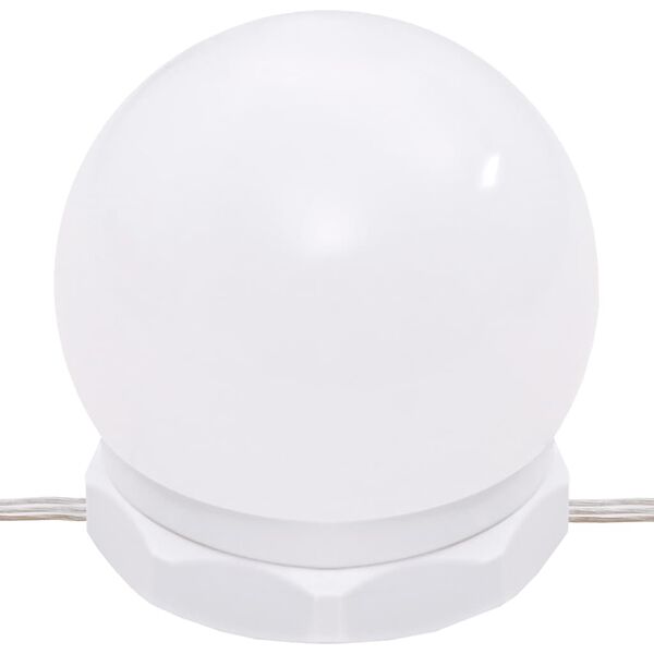 vidaXL Toaletni stolić LED boja dimljenog hrasta 74,5 x 40 x 141 cm