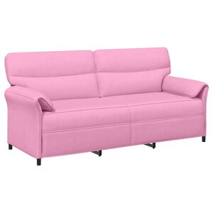 vidaXL Sofa za 3 osobe 3-sjedalo Ružičasta 198 x 83 x 95 cm Tkanina