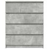 vidaXL Komoda siva boja betona 80x35x99 cm od konstruiranog drva