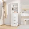 vidaXL Highboard s ladicama Bijelo 40 x 41 x 135 cm Konstruirano drvo