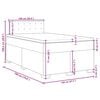 vidaXL Krevet box spring s madracem tamnozeleni 120x190 cm bar&scaron;unasti