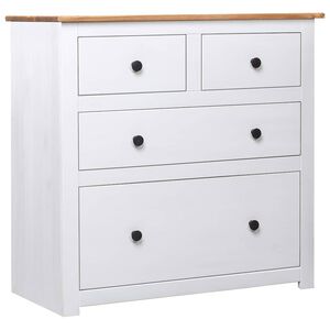vidaXL Komoda od borovine bijela 80 x 40 x 83 cm asortiman Panama