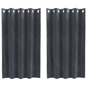 vidaXL Zavjese za zamračivanje 2 kom. Svjetlosiva 140 x 140 cm Bar&scaron;un