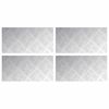vidaXL Stepenica 4 kom. 40 x 20 cm Srebrno Aluminij Pravokutni