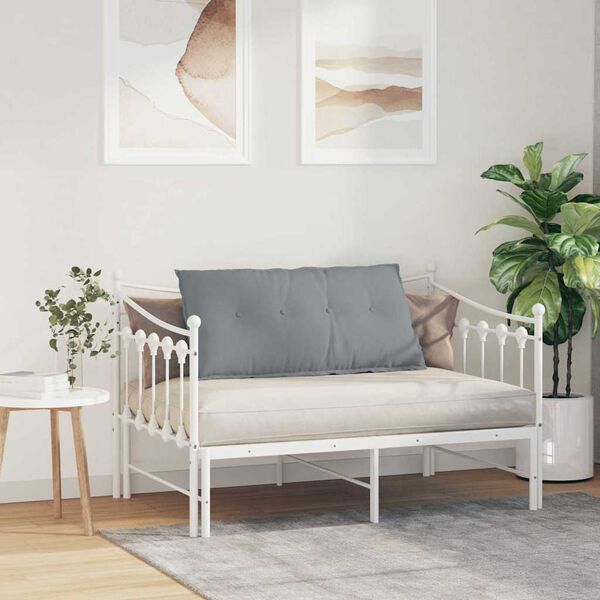 vidaXL Jastuk za leđa Svijetlo siva 100 x 19 x 50 cm tkanina