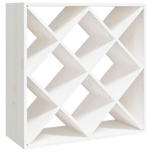 vidaXL Ormarić za vino bijeli 62 x 25 x 62 cm od masivne borovine