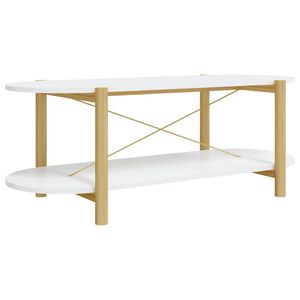 vidaXL Stolić za kavu bijeli 110 x 48 x 40 cm od konstruiranog drva