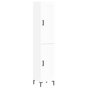 vidaXL Visoka komoda bijeli 34,5x34x180 cm od konstruiranog drva
