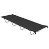 vidaXL Krevet za kampiranje 180 x 60 x 19 cm od tkanine i čelika crni