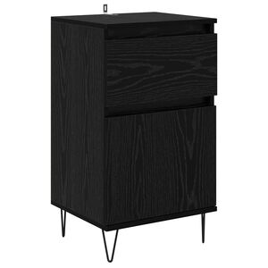 vidaXL Kreveta Crni hrast 35 x 40 x 70 cm Konstruirano drvo