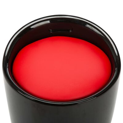 vidaXL Tabure za pohranu od umjetne kože crno-crveni