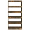 vidaXL Ormarić za knjige / pregrada dimljeni hrast 80x30x166 cm drveni