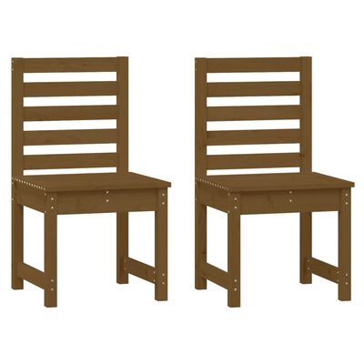 vidaXL Vrtne stolice 2 kom boja meda 50x48x91,5 cm masivna borovina