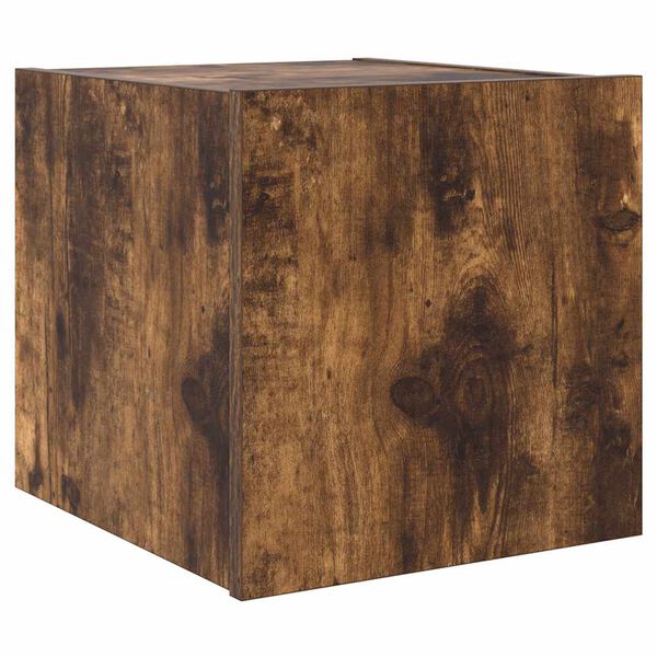 vidaXL Zidni TV ormarić s LED svjetlima boja hrasta 30,5 x 35 x 30 cm