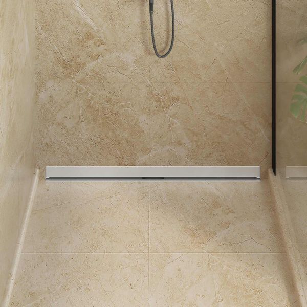 vidaXL Odvod za tu&scaron; montiran na zid Srebrno 100 cm