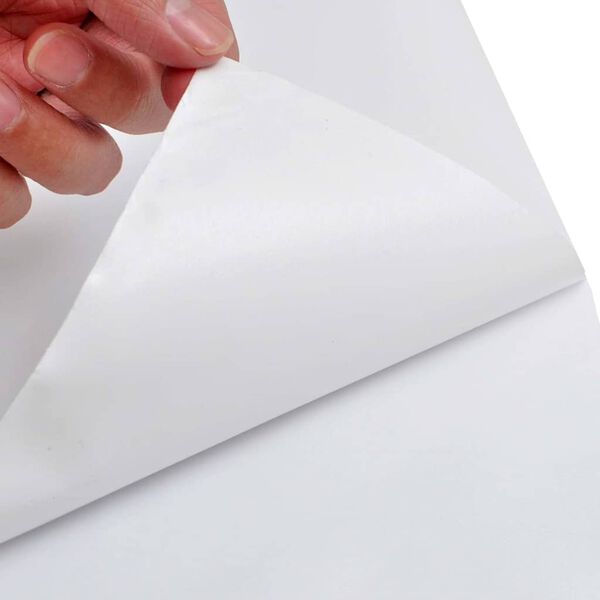 vidaXL Folije za automobil 2 kom mat bijele 100 x 150 cm + 50 x 150 cm