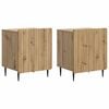 vidaXL Noćni ormar 2 pcs Hrast artisan 43 x 34,5 x 52 cm