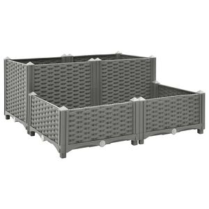 vidaXL Povi&scaron;ena gredica 80x80x38 cm od polipropilena