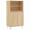 vidaXL Visoka komoda hrasta sonome 60x36x110 cm od konstruiranog drva