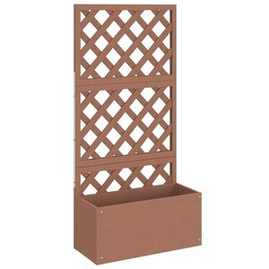 vidaXL Sadilica s re&scaron;etkom smeđa 65 x 33 x 135 cm WPC
