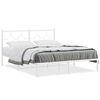 vidaXL Metalni okvir za krevet s uzglavljem bijeli 150x200 cm