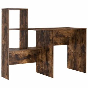 vidaXL Stol Dimljeni hrast Konstruirano drvo 131,5 x 50 x 106,5 cm