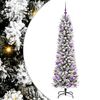 vidaXL Umjetno božićno drvce Bijela 180 cm PVC i Metal i Plastika