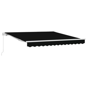 vidaXL Povlačivi tende Crna 300 x 250 x 165 cm Poliester i aluminij