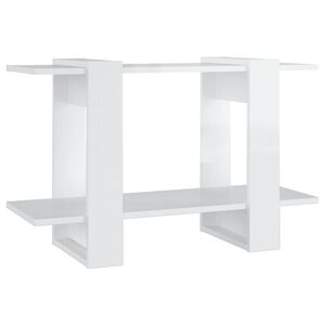 vidaXL Ormarić za knjige / sobna pregrada sjajni bijeli 80x30x51 cm