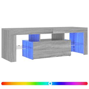 vidaXL TV ormarić s LED svjetlima boja hrasta sonome 120 x 35 x 40 cm