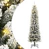 vidaXL Umjetno božićno drvce sa 150 LED žarulja i snijegom 150 cm