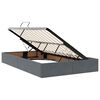 vidaXL Krevet s od storage s madracem Tamno siva 120 x 190 cm Baršun