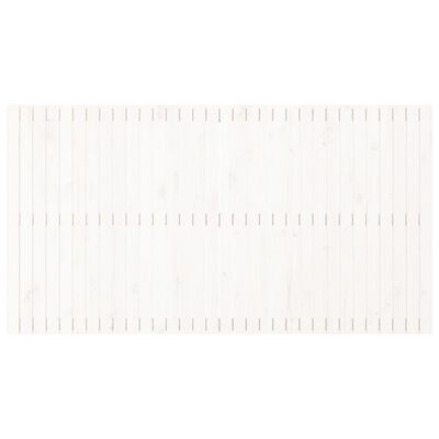 vidaXL Zidno uzglavlje bijelo 204x3x110 cm od masivne borovine