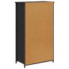 vidaXL Highboard Crni hrast 62 x 32 x 106,5 cm Konstruirano drvo