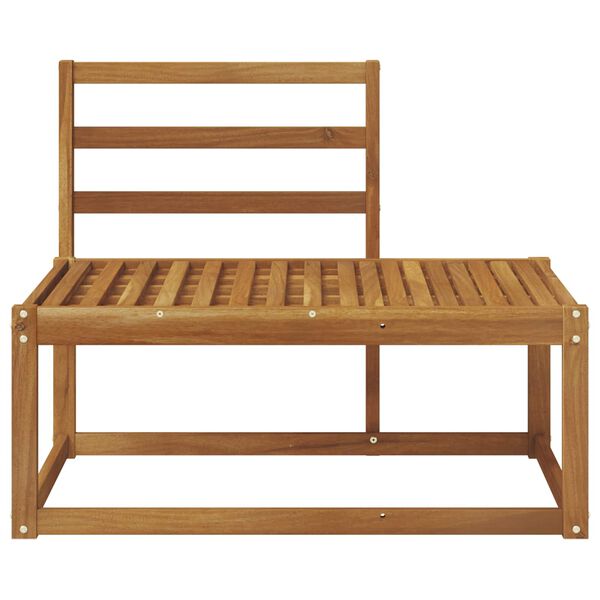 vidaXL Vanjski krajnji kauč Prirodna 91 x 63 x 73 cm