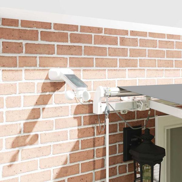 vidaXL Okvir tende S LED lampica Bijelo 600 × 300 cm Aluminij